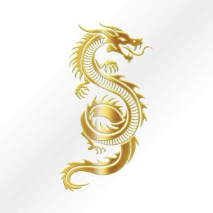 chinese dragon white